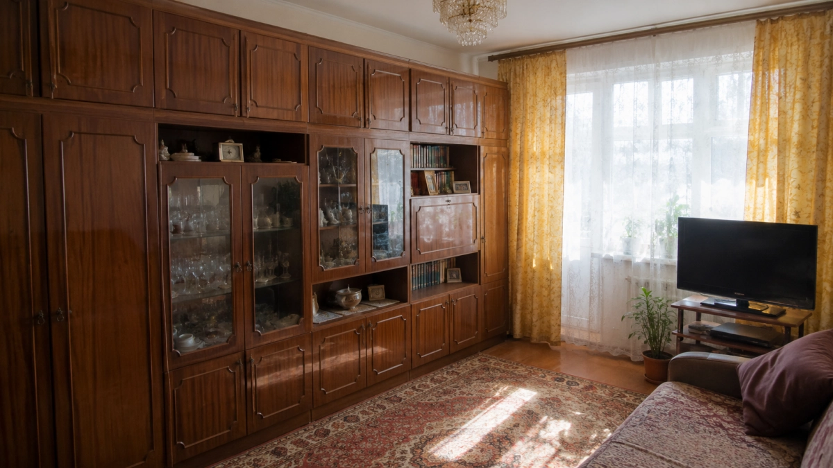 Старые советские стенки снова в моде: вот какую красоту в духе «прованс» из нее можно сделать - винтажная вещь в стильной обработке 