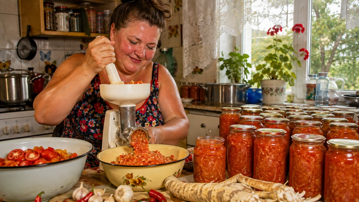 Вместо привычной аджики кручу эту ядреную заправку: ложка к мясу, ложка к картошке — и магазинные соусы не нужны  