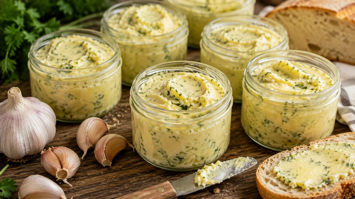 Чесночное масло каждый август кручу как угорелая: янтарное, кремовое — к мясу, горячему супу и просто на хлеб