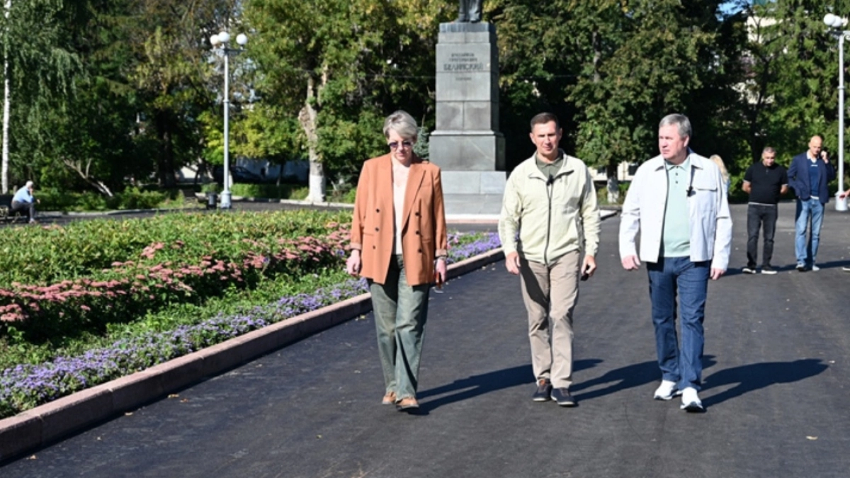 В Пензе завершилось благоустройство сквера им. Белинского