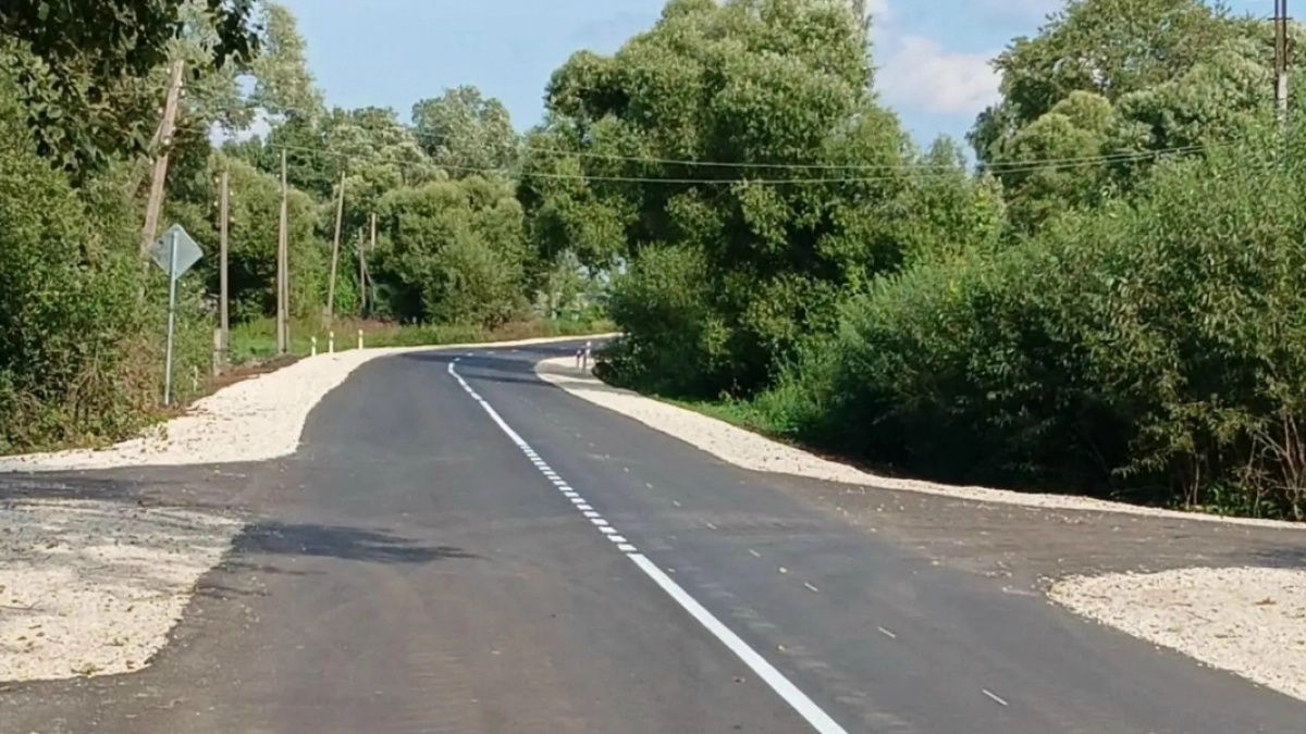 В Наровчатском районе отремонтировали участок дороги «Нижний Ломов - Наровчат - граница области - Плесковка»