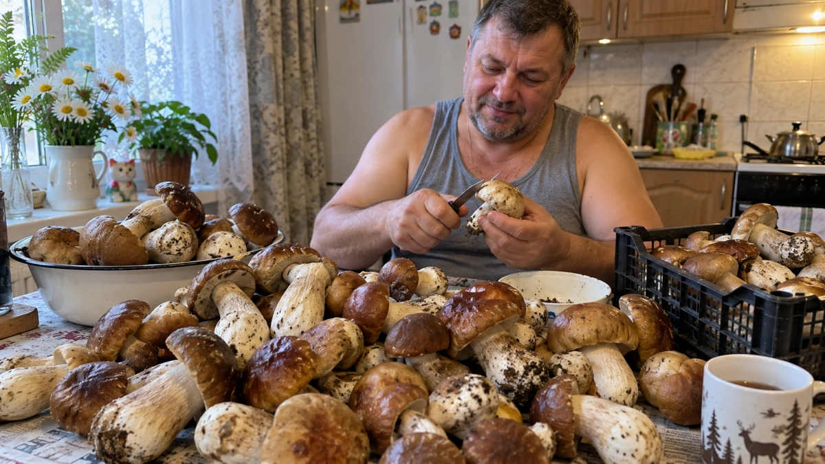 Белые грибы в сезон сушу по-хитрому: превращаю в «лесную пудру» — зимой щепотка в суп, и запах как после дождя в бору