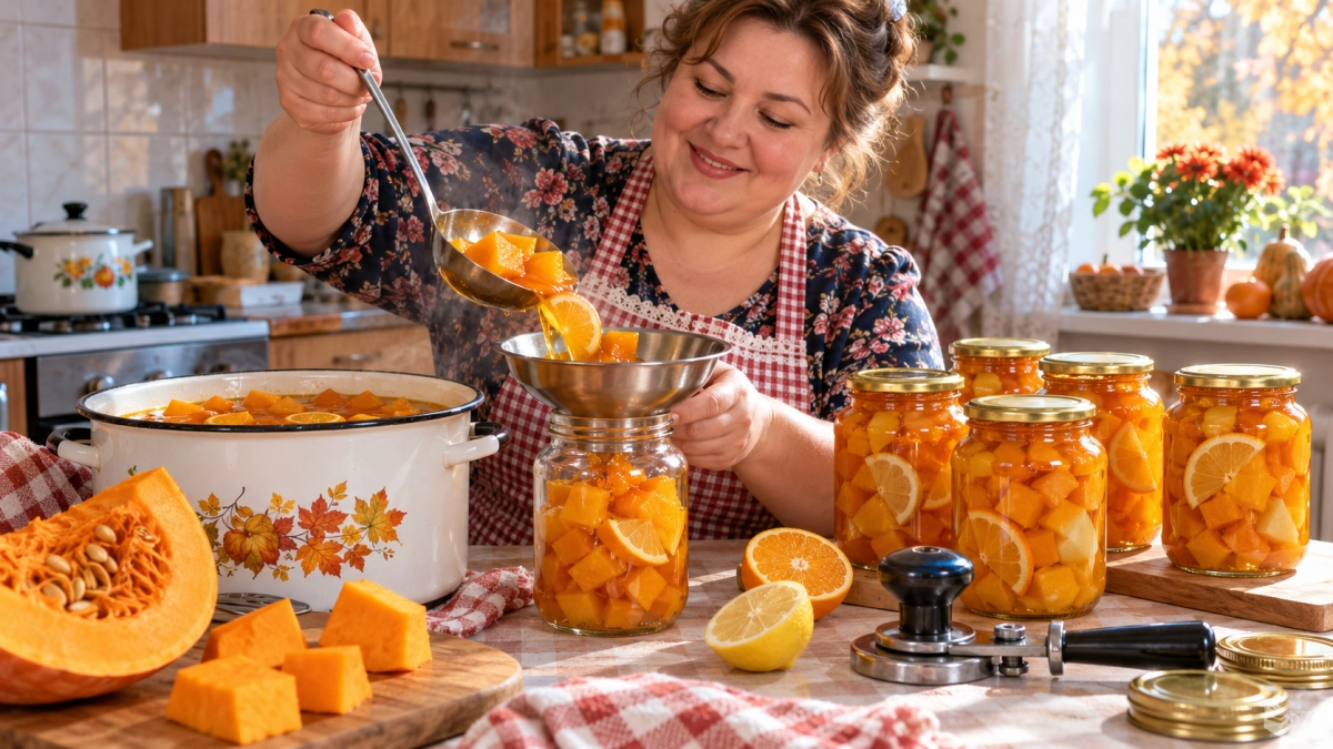 Тыкву больше не замораживаю: закатываю сладкими кусочками «как манго» — зимой банки уходят одна за другой    