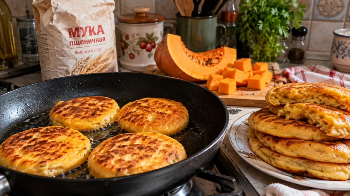 Пачка муки + 500 г тыквы: пеку осенние лепешки по-чилийски — вкуснее кексов и пряников, а главное домашние