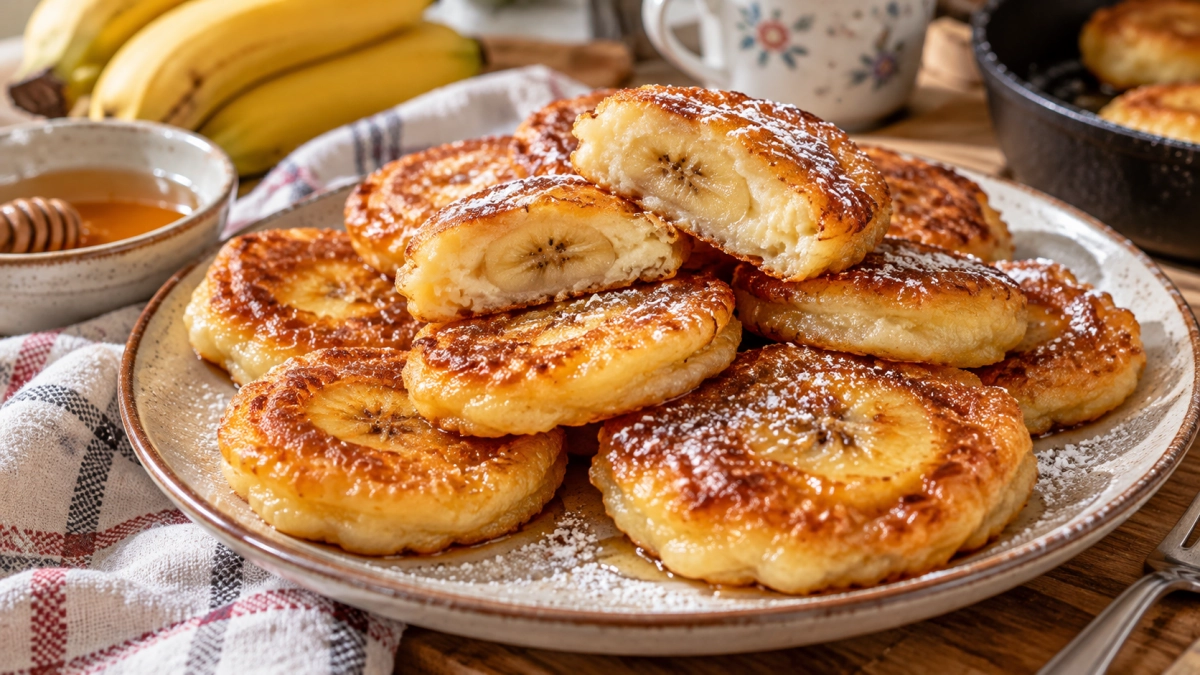 Бананы режу кружочками и макаю в простейший кляр: через минуту ем мини-тортики — карамельные и ароматные