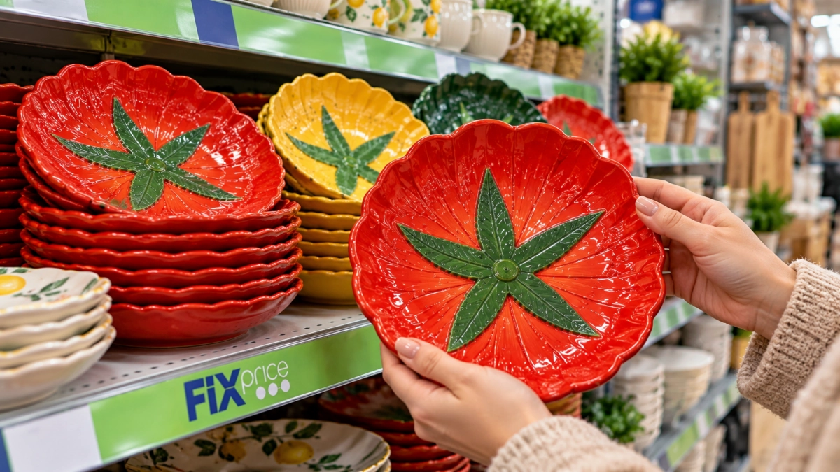 Тарелки с помидорами из Fix Price сметают с полок: стоят копейки, а выглядят как люкс-сегмент