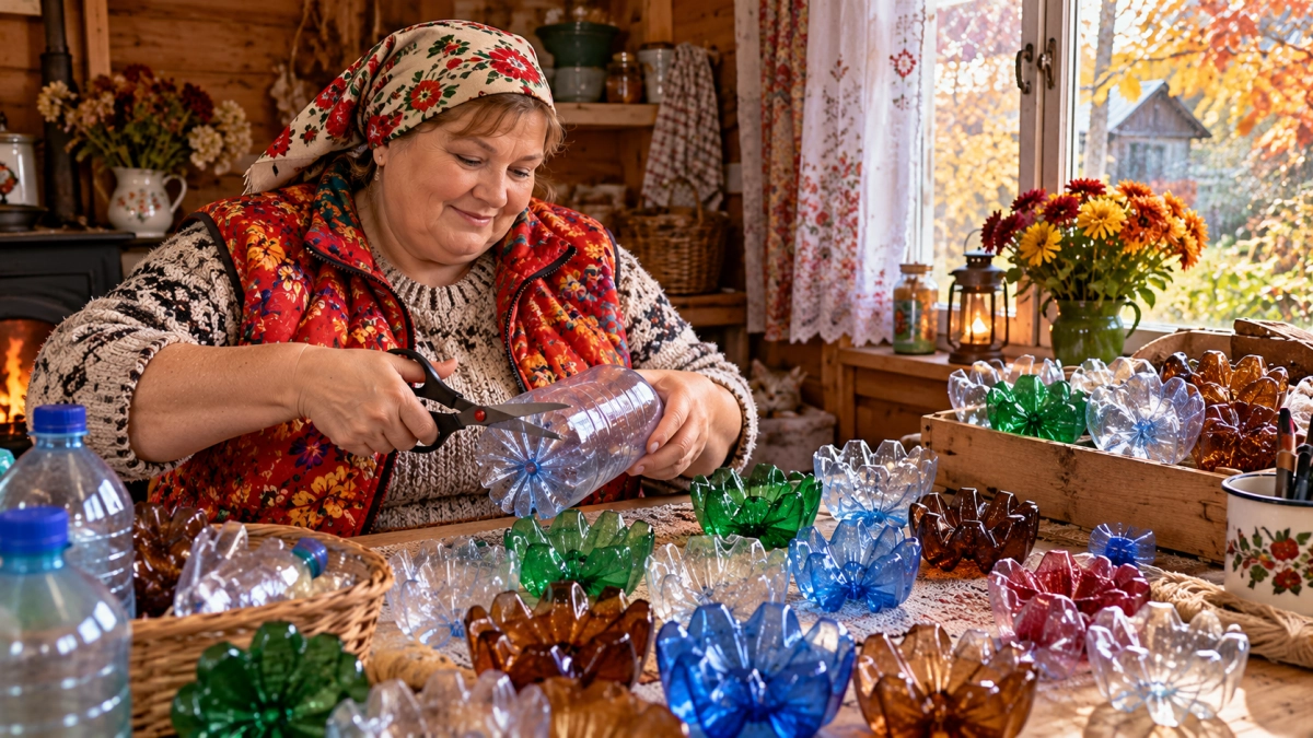 Режу донышки бутылок и складирую на даче: осенью и летом спасает грядки и помогает посадке — способ старого мастера