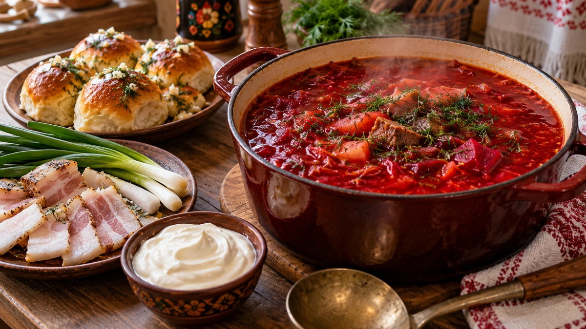 Борщ больше не закисляю уксусом: добавляю другой продукт — свёкла остаётся яркой, а вкус получается мягче