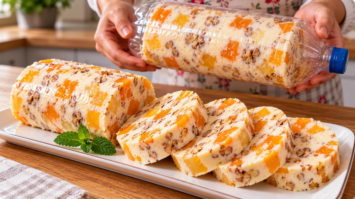 Шарлотка — прошлый век: набиваю бутылку тыквой, яблоками и орехами, достаю «Осенний янтарь» с мозаикой на срезе — нежнее панна‑котты