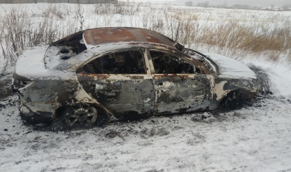 На обочине дороги в сгоревшей машине нашли тело пензенца