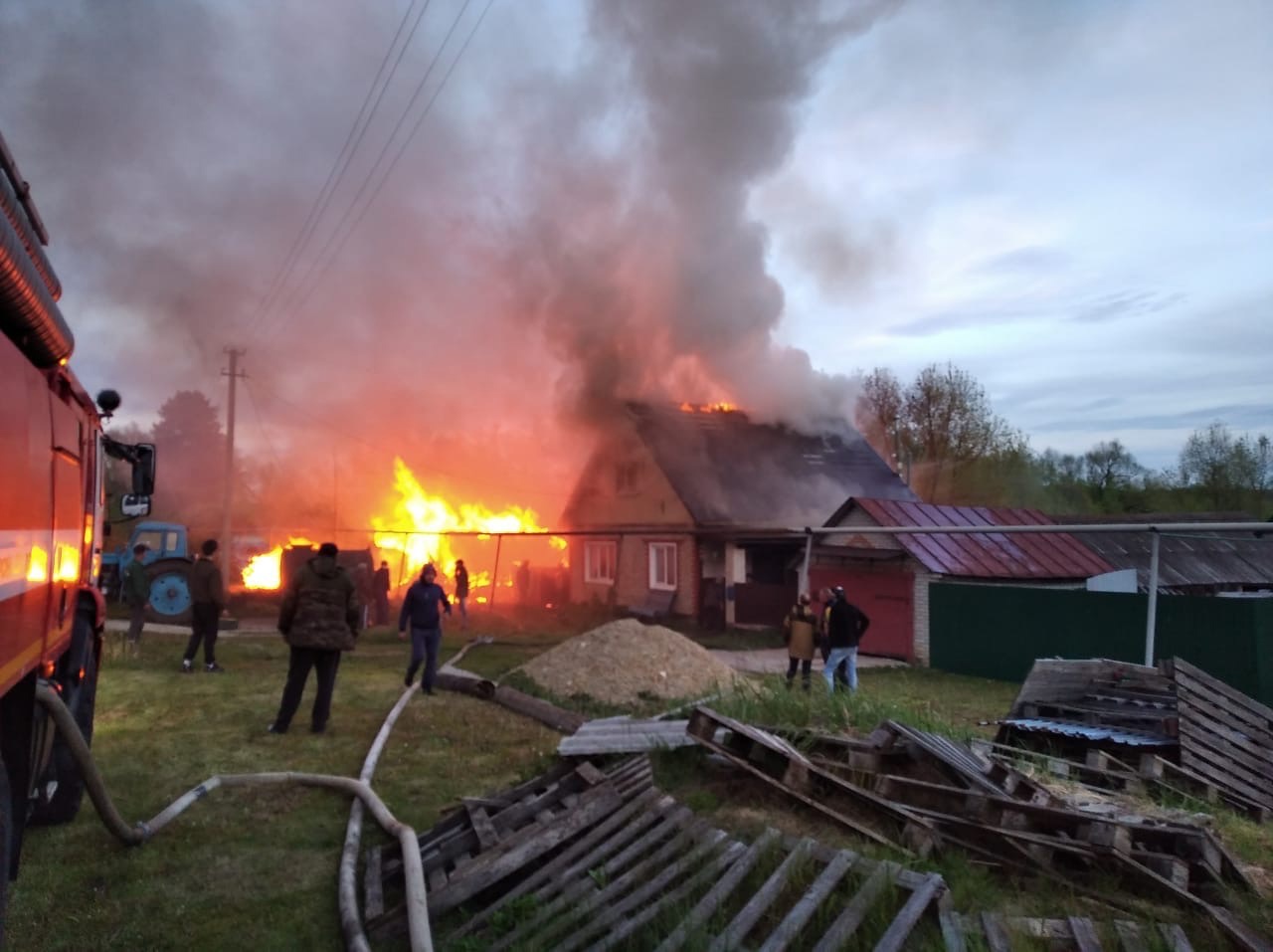 В селе Пензенской области сгорел жилой дом