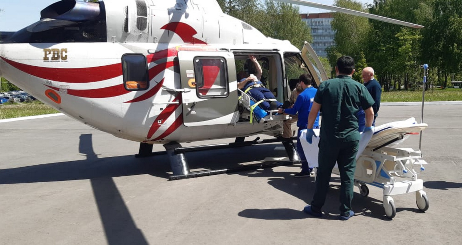 В Пензу из Нижнеломовской больницы на вертолете доставили пациента 50 лет
