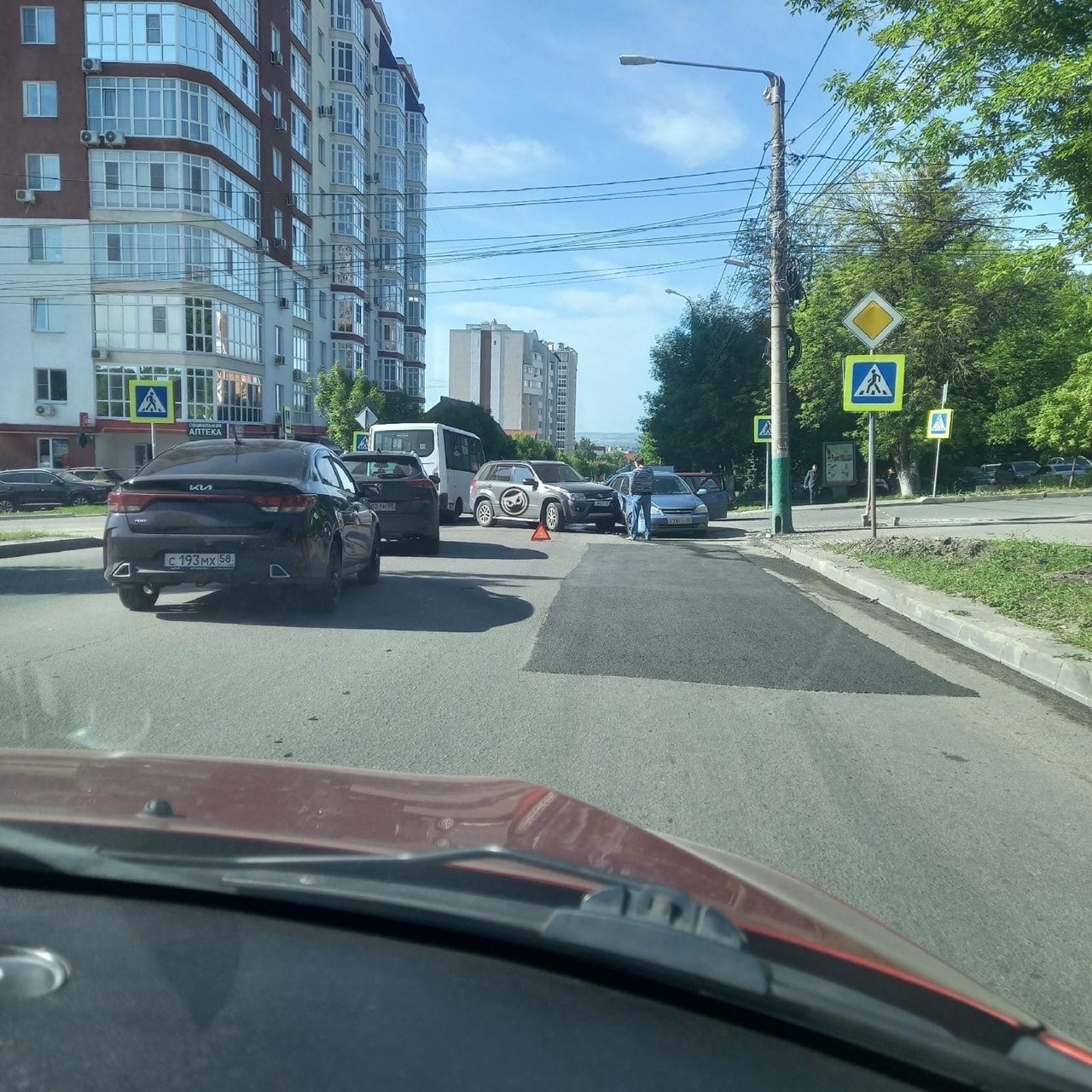 Утреннее ДТП на Куйбышева в Пензе стало причиной пробки