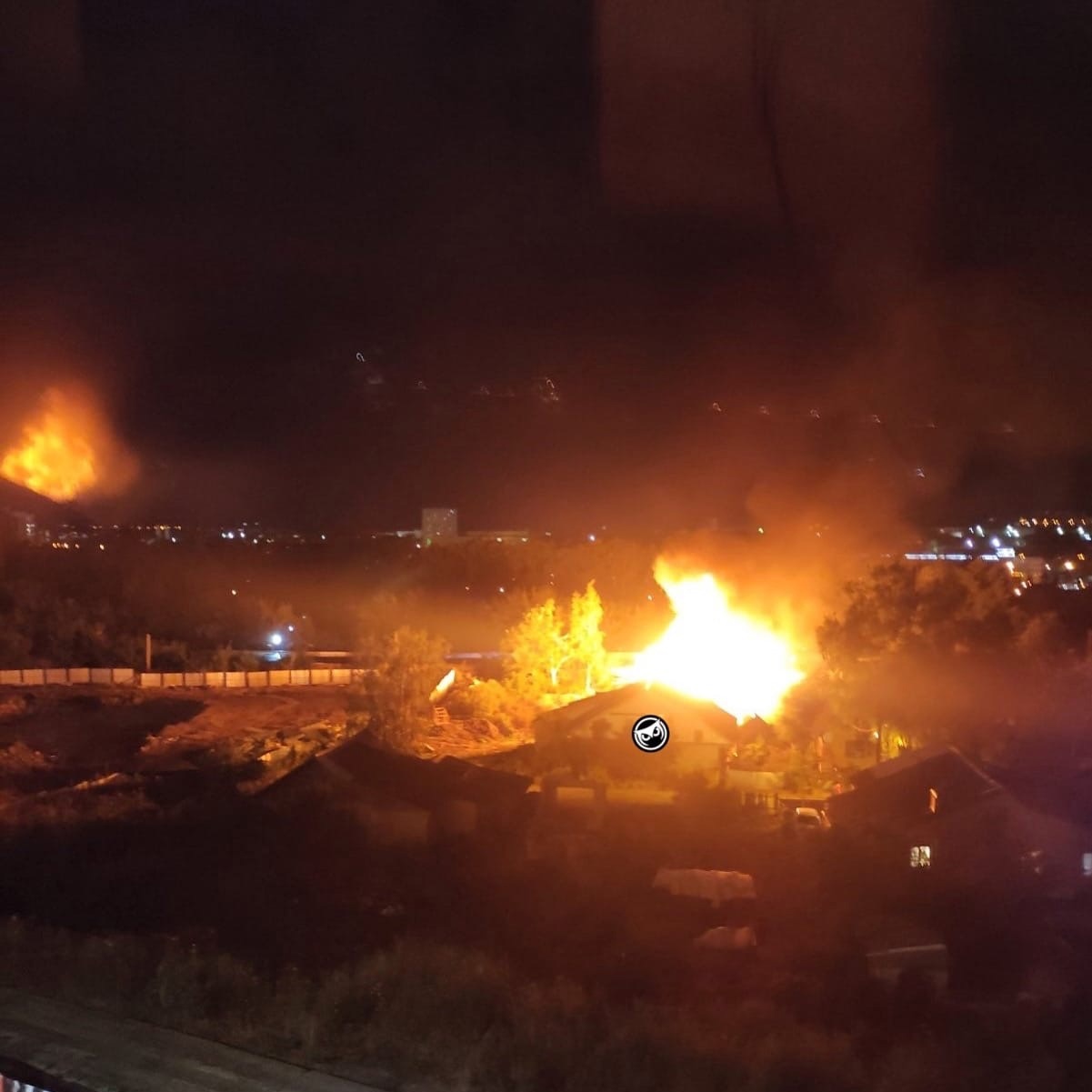 Сильный пожар на Гастелло в Пензе уничтожил жилой дом