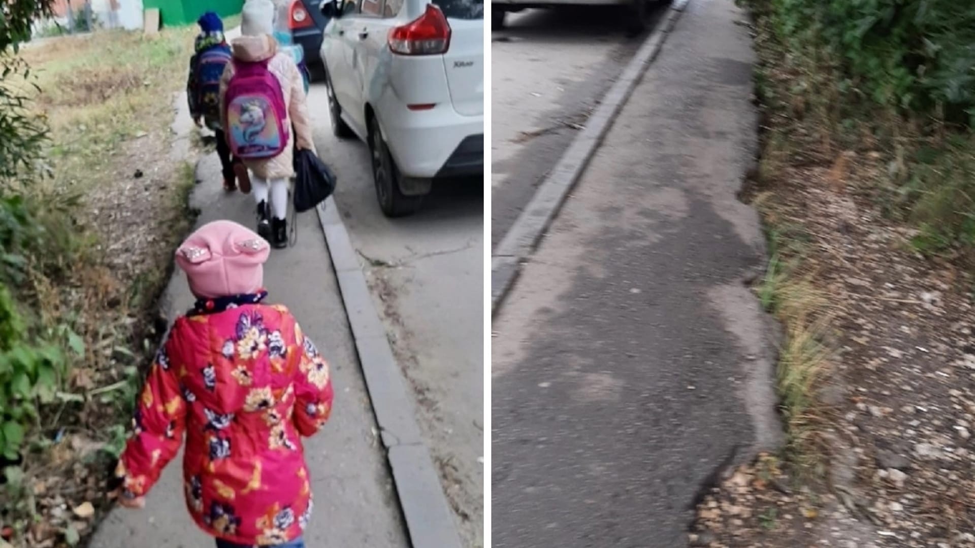 В Пензе дети вынуждены ходить в школу по проезжей части