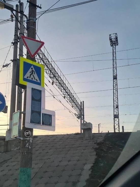В Пензе установили новый светофор у Бакунинского моста