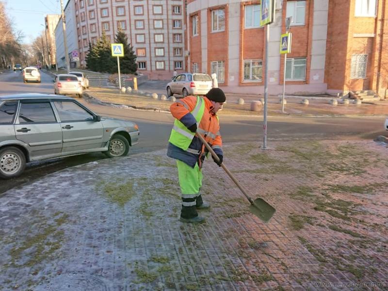 В выходные в Пензе на уборку улиц вышли 419 дворников
