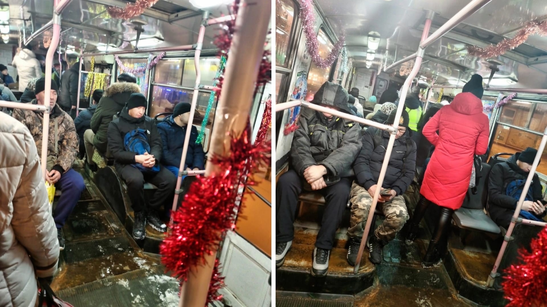В Пензе таксисты и водители троллейбусов украшают транспорт к Новому году