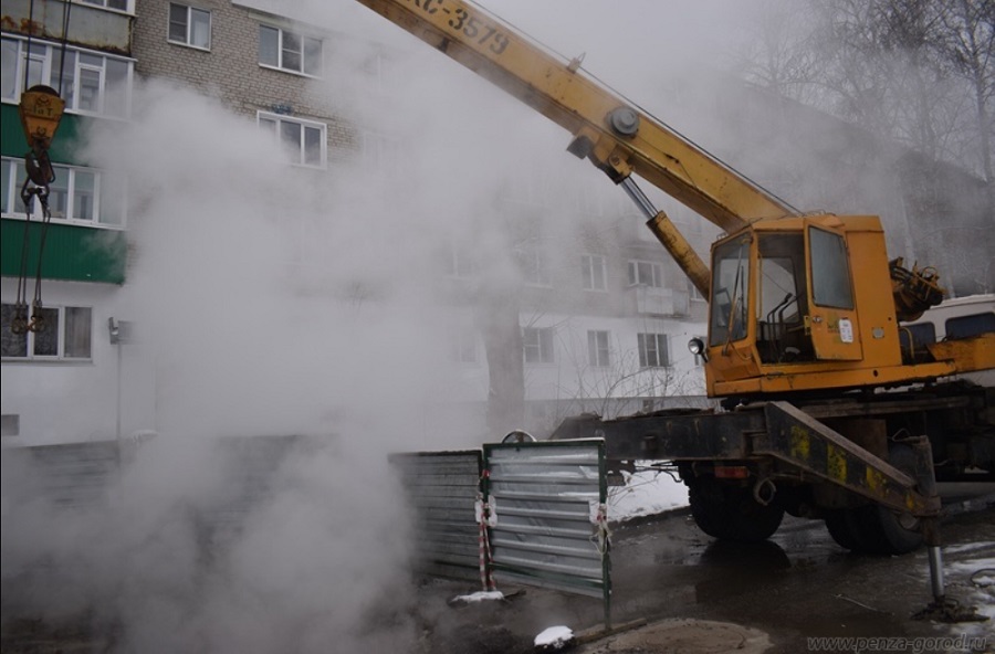 Администрация Пензы сообщила о завершении ремонтных работ на теплотрассе на ул. Герцена