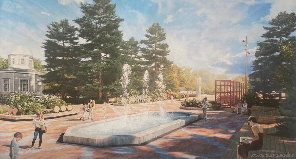 В Пензе установят многогранный фонтан в парке Белинского