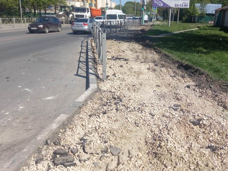 На улице Пушкина в Пензе начался ремонт дорожного покрытия 