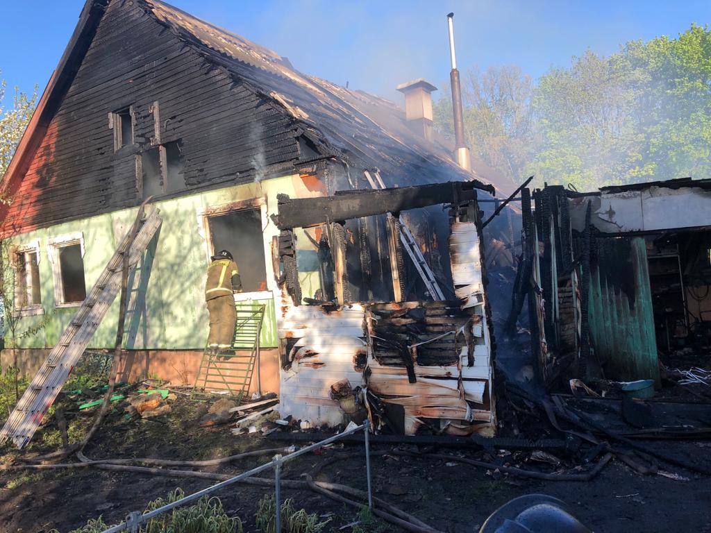 В страшном пожаре в Лунинском районе погиб 85-летний мужчина