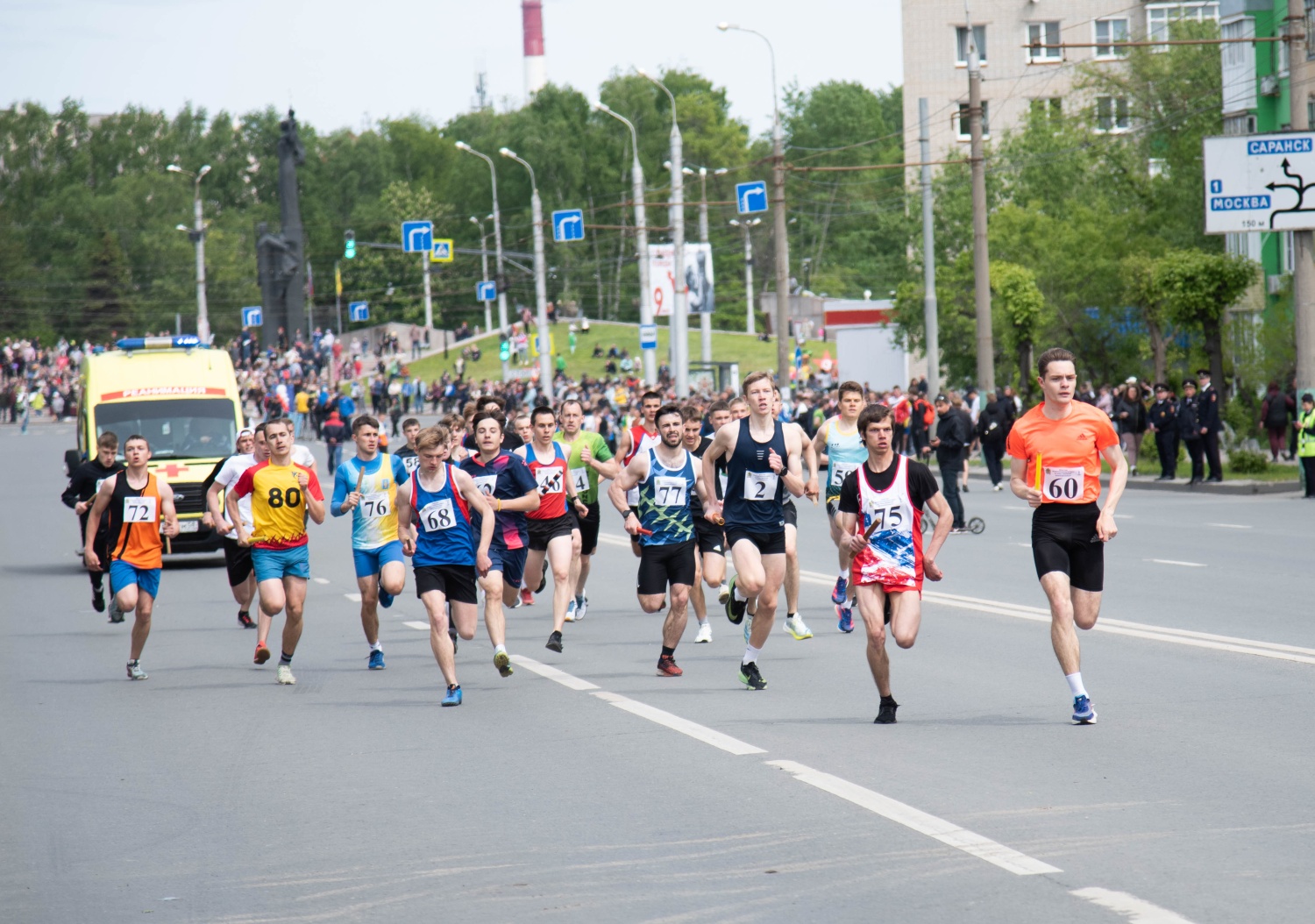 В Пензе 9 мая прошла областная легкоатлетическая эстафета на призы Губернатора региона 