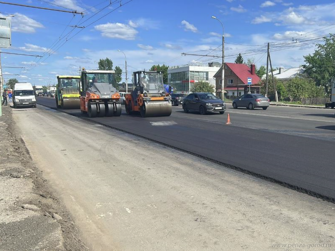 Движение по улице Чаадаева в Пензе будет затруднено из-за ремонтных работ до 8 августа