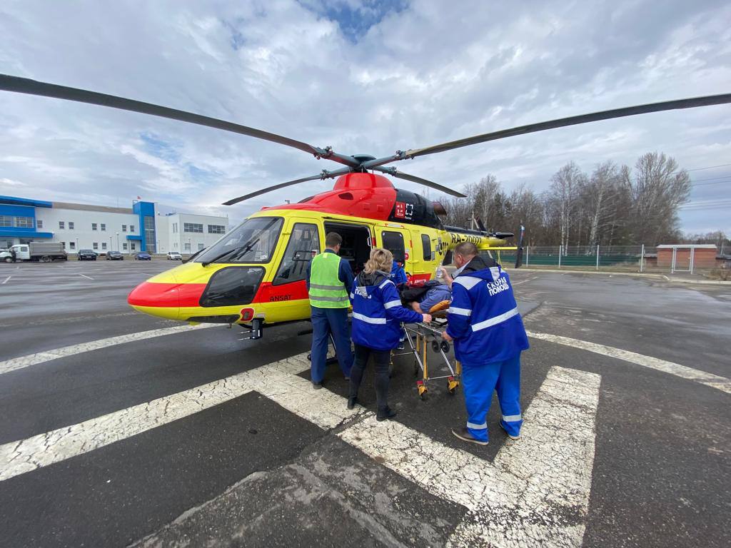 Пензенца с ожогами на санитарном вертолете доставили в ожоговый центр Нижнего Новгорода