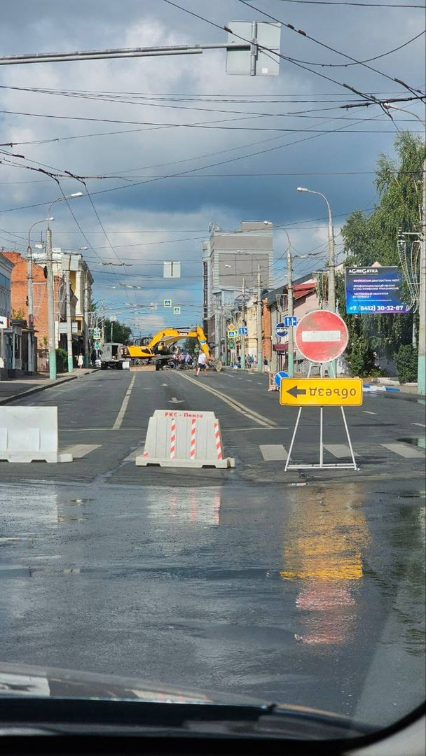 В Пензе на неделю перекрывают участок дороги на улице Суворова