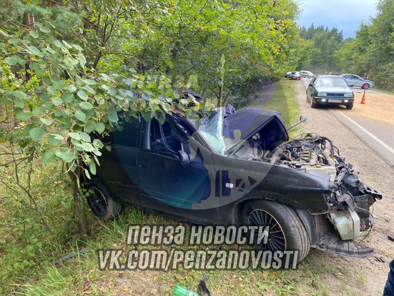 Водитель Nissan Almera погиб в ДТП с КамАЗом на трассе «Сердобск - Кирово»