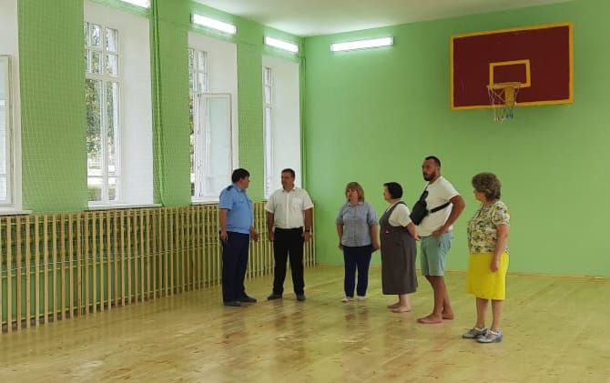 В школе № 1 Сердобска отремонтировали спортивный зал к новому учебному году 