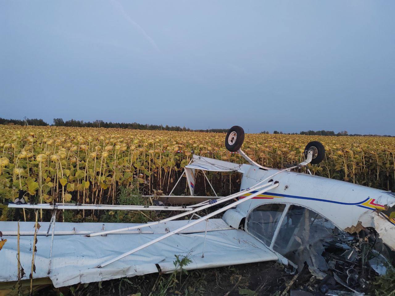 Разбившийся под Пензой легкомоторный самолет опрыскивал посевы химикатами