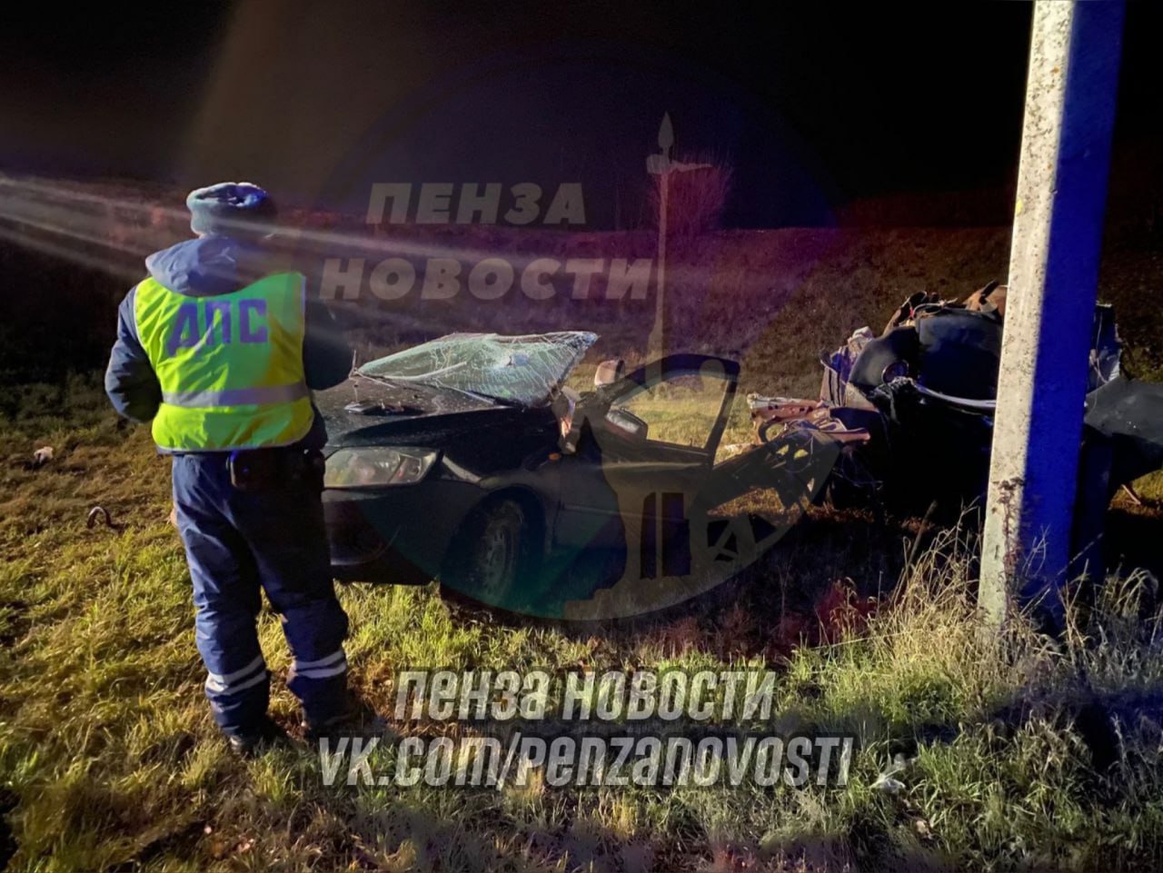 На трассе Пенза-Тамбов около Ж/Д Студенец произошло смертельное ДТП 