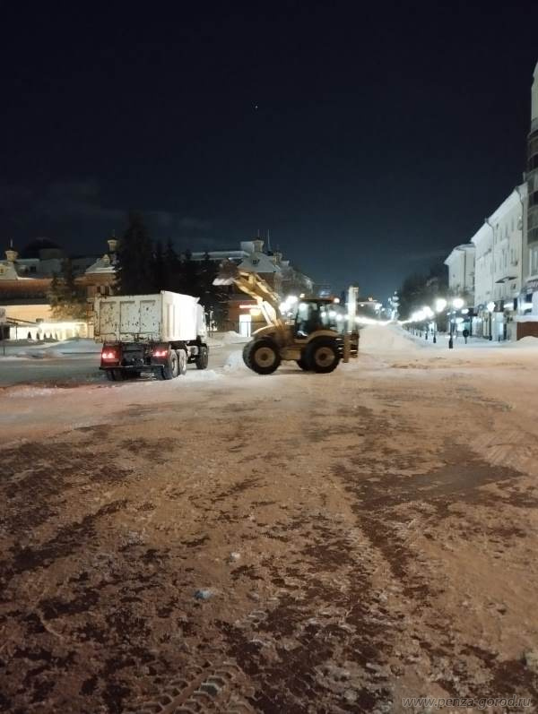 Более 6247 кубометров снега пензенские коммунальщики вывезли с улиц Пензы 