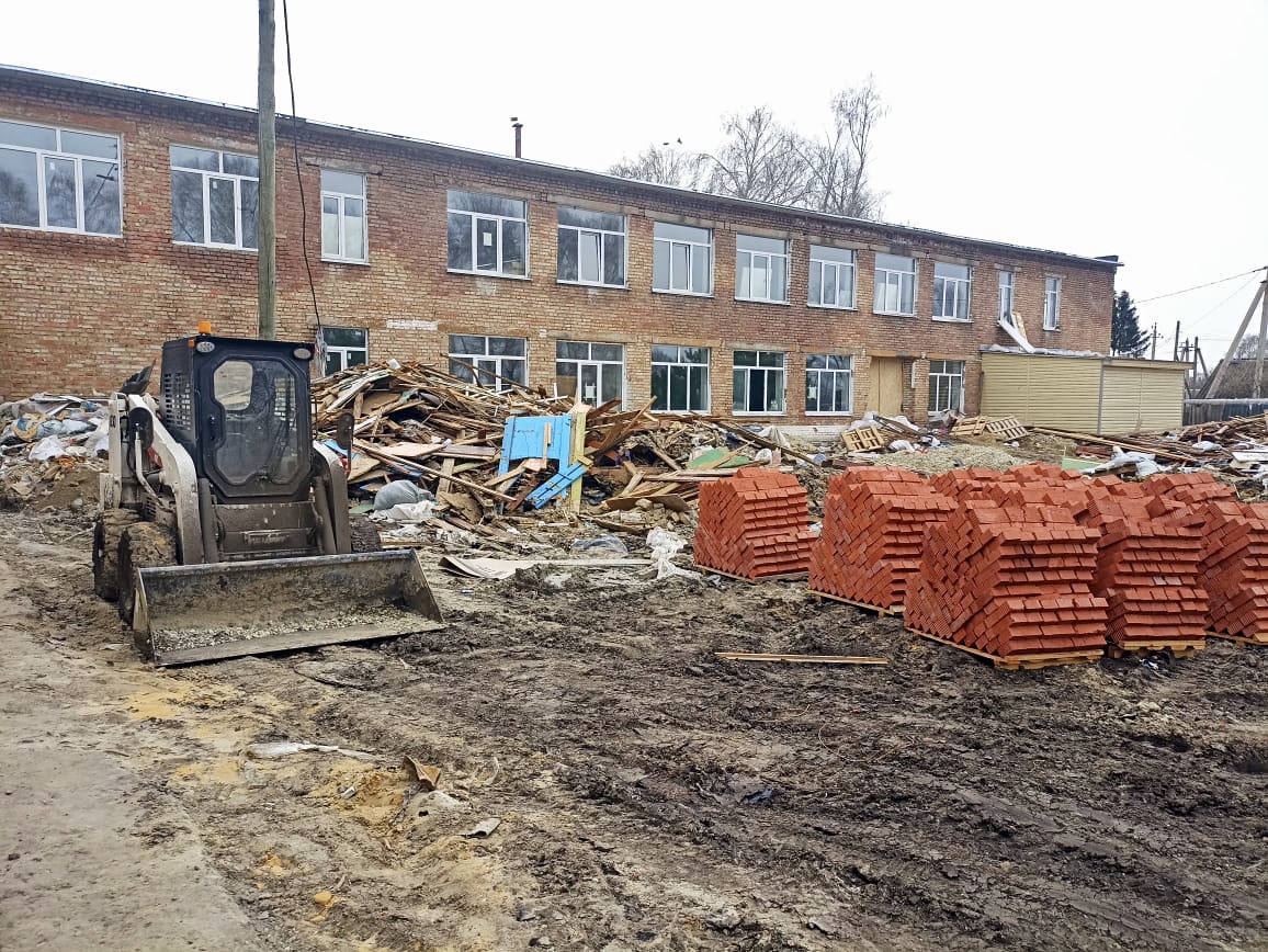 В селе Никульевка капремонт школы выполнен на 40%