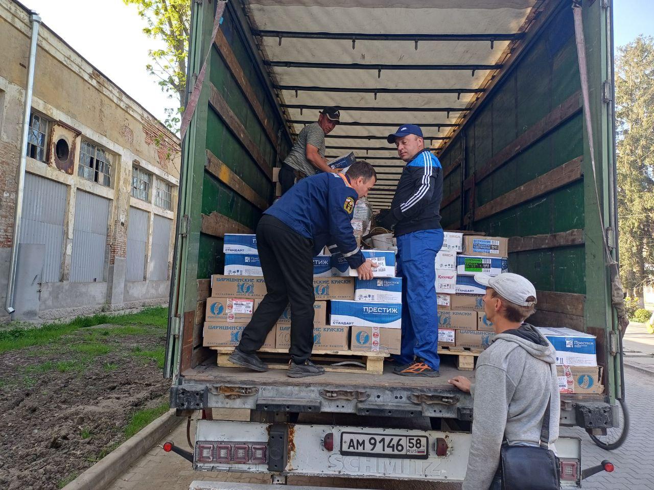 В Пологовский район прибыла очередная партия гуманитарного груза из Пензы 