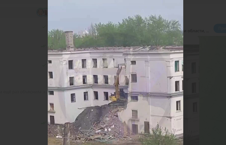 В Пензе приступили к сносу здания школы № 25