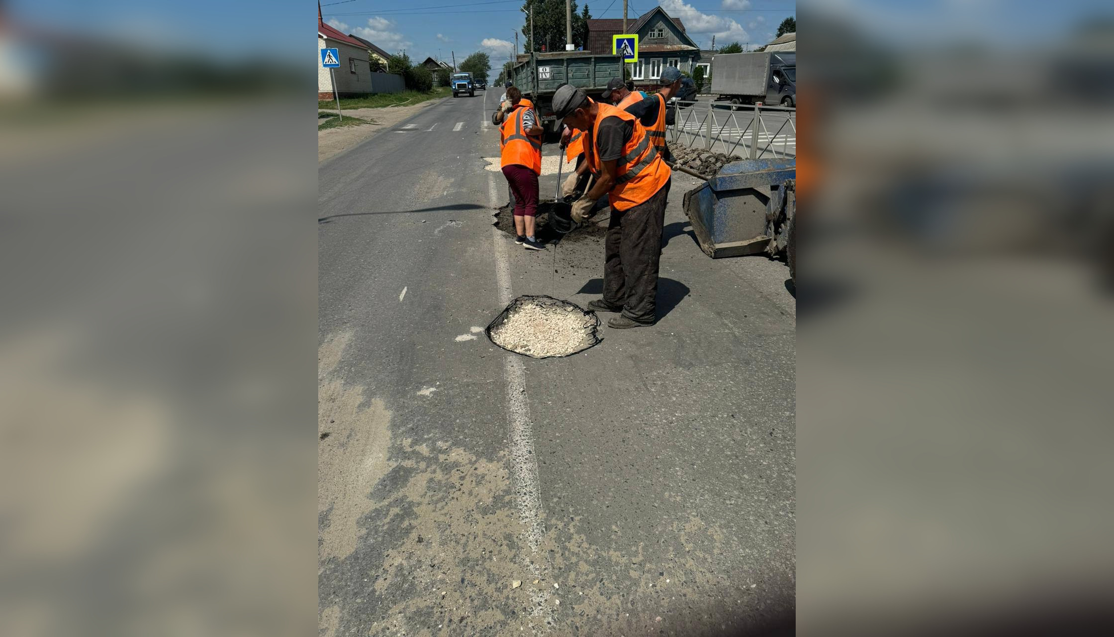 Подрядчик завершил ямочный ремонт двух дорог в Кузнецке 