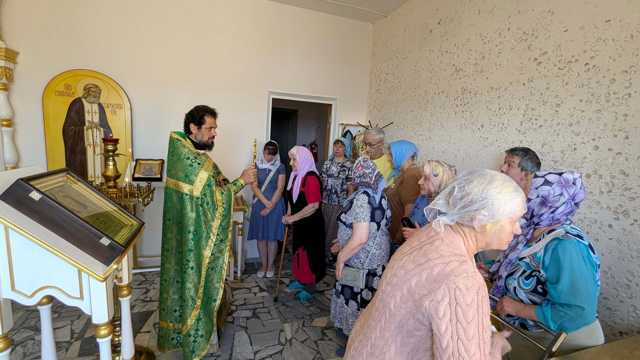 Протоиерей из Мордовии совершил богослужение в домовом храме на базе санатория им. Володарского в Пензе 