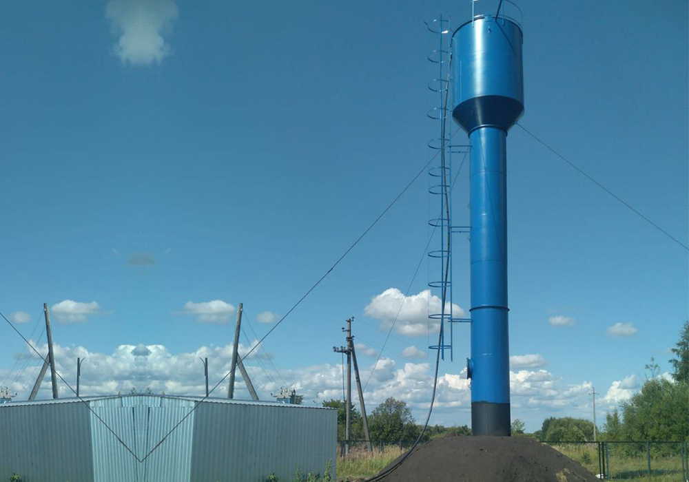 В с. Долгово Земетчинского района установили новую водонапорную башню